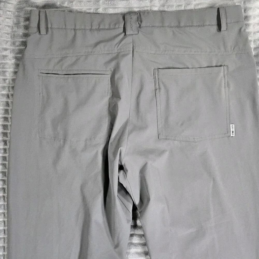 Mens Black Clover Live Lucky Gray Pants 36x33